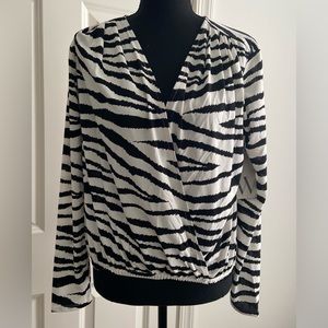 Worthington - V-Neck Long Sleeve Wrap Shirt (NWT)